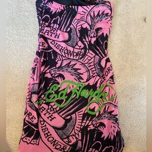 ed Hardy Y2K mini dress
